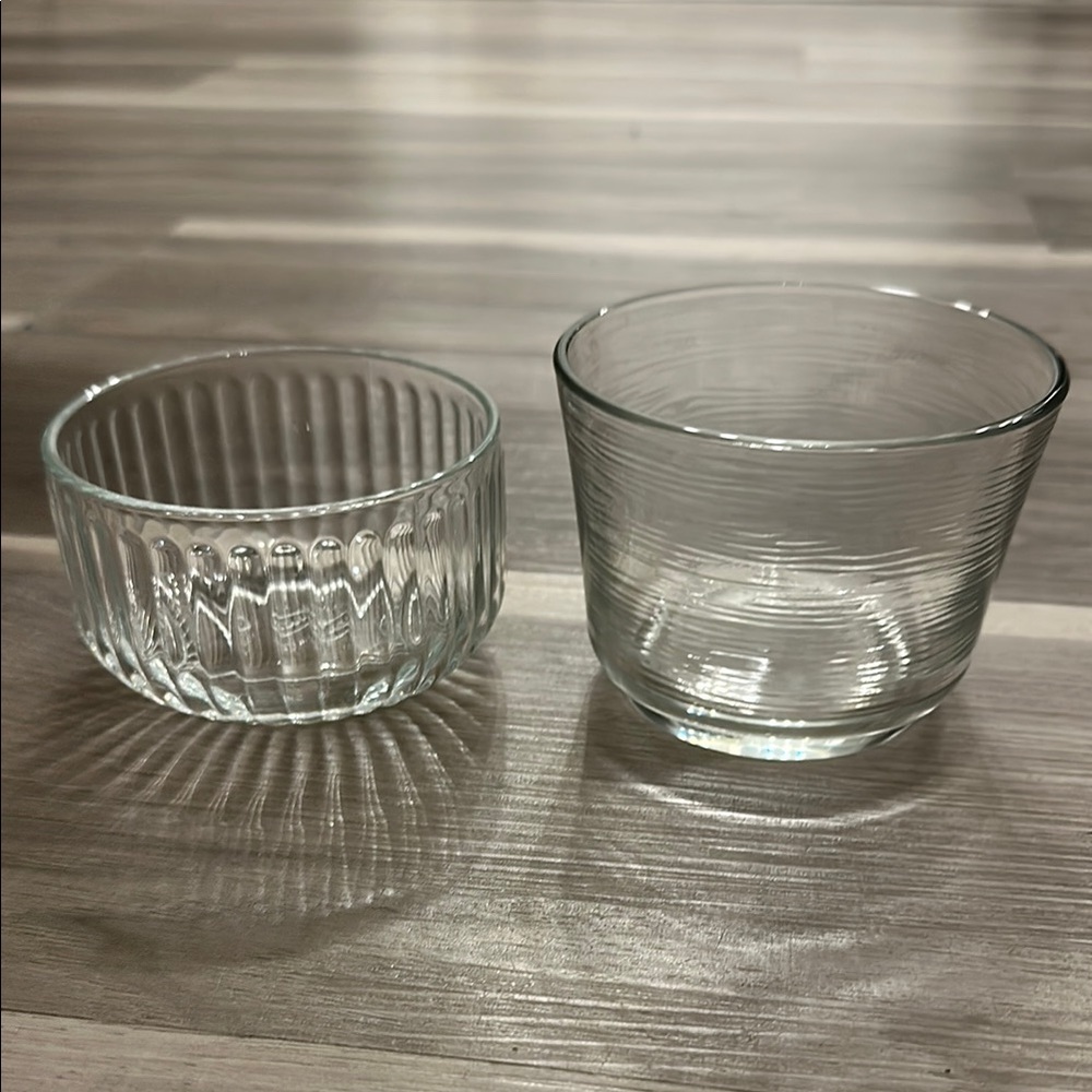 3 for $20 ✨ Clear Glass Trinket Bowl Set